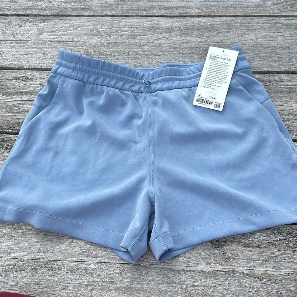 lululemon Softstreme Light Blue Shorts